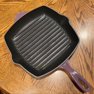 Le Creuset Classic Square Skillet Grill Plum Purple
